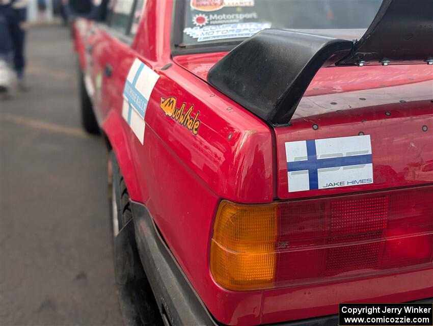 Levi Johnson / Griffin Johnson BMW 325e at parc expose at Soo Pass Ranch.