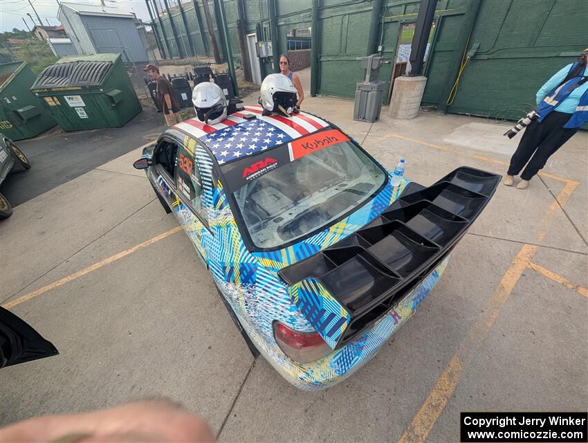 Matt James / Jackie James Subaru Impreza at parc expose at Soo Pass Ranch.