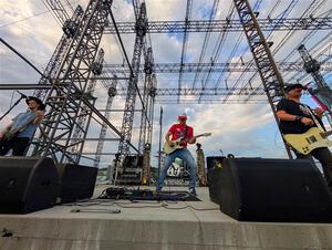 Tripwire play a set at parc expose at Soo Pass Ranch.