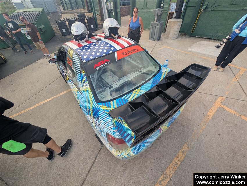 Matt James / Jackie James Subaru Impreza at parc expose at Soo Pass Ranch.