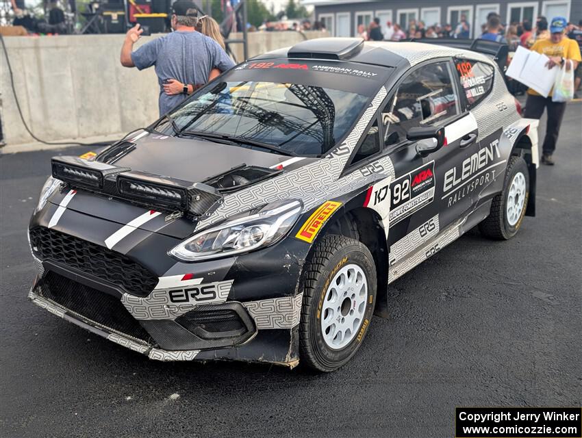 Javier Olivares / K.J. Miller Ford Fiesta Rally2 at parc expose at Soo Pass Ranch.