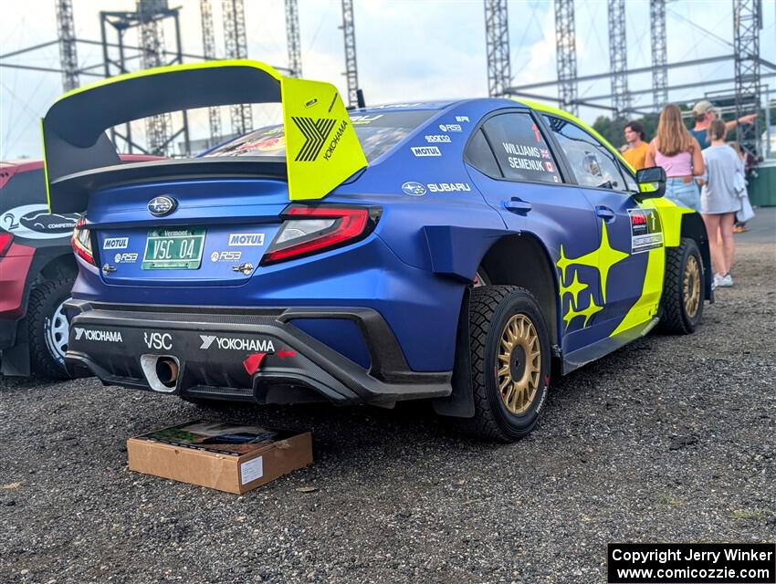 Brandon Semenuk / Keaton Williams Subaru WRX ARA25 at parc expose at Soo Pass Ranch.