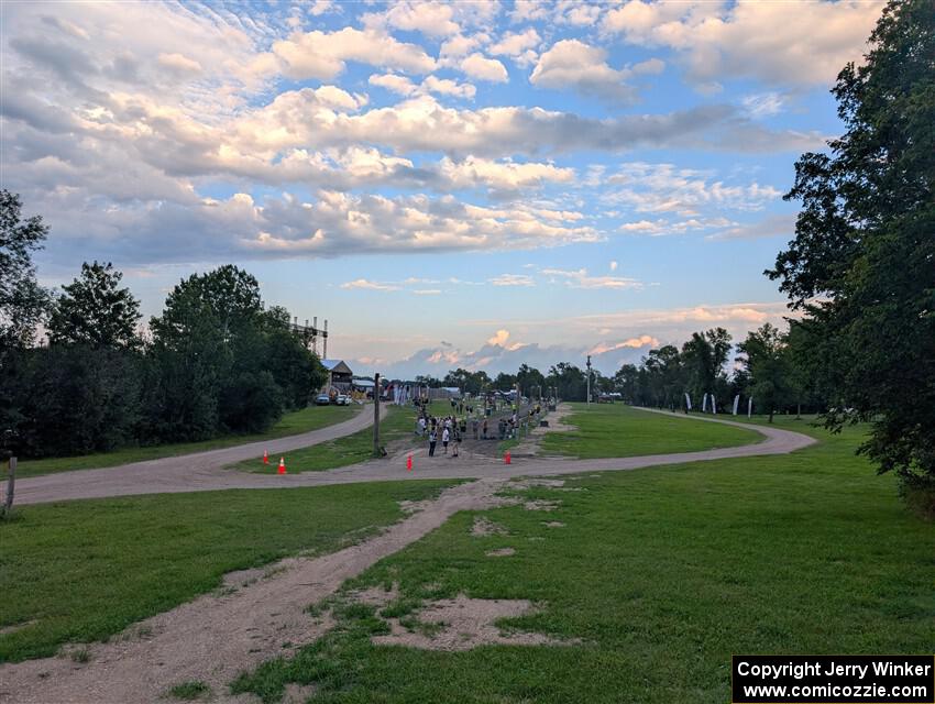 The overall view of the first corner on SS1, Soo Pass I.