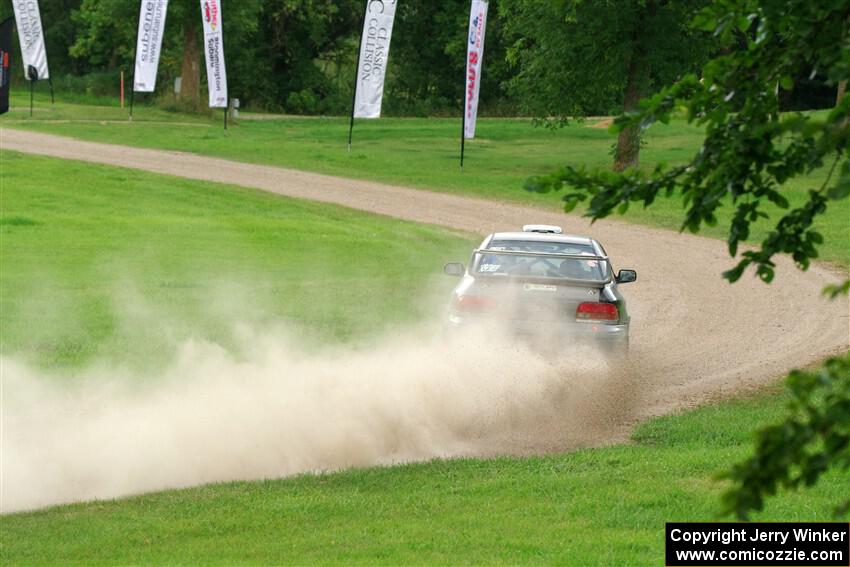Josh Kemp / Danielle Kemp Subaru Impreza on SS1, Soo Pass I.