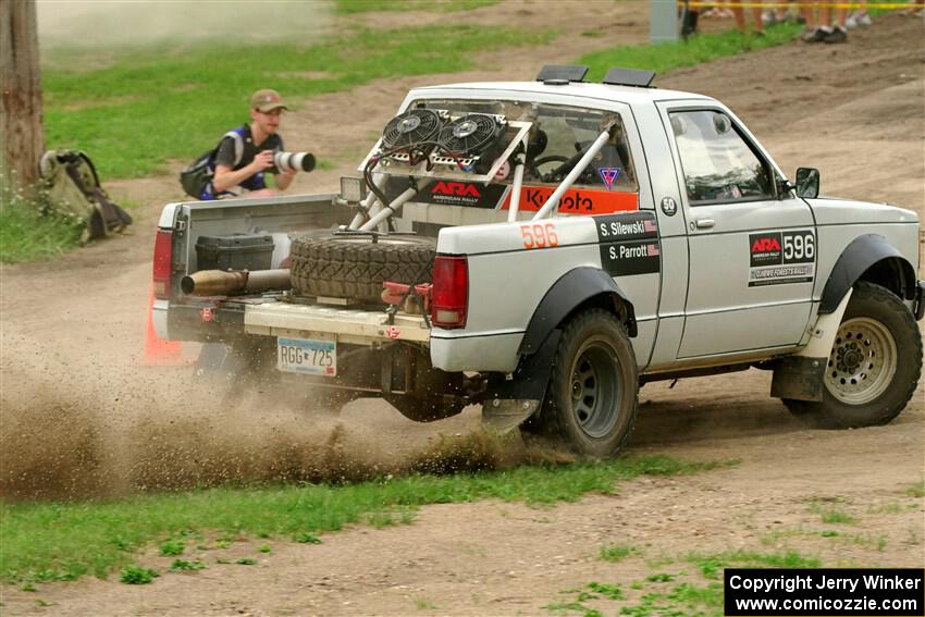 Scott Parrott / Shawn Silewski Chevy S-10 on SS1, Soo Pass I.