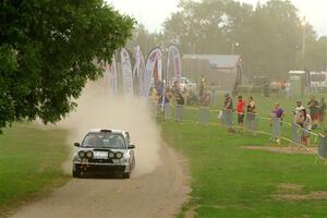 Peter Farrow / Jackson Sedivy Subaru WRX on SS1, Soo Pass I.