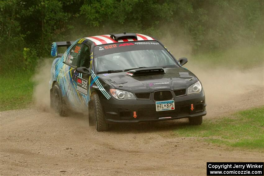 Matt James / Jackie James Subaru Impreza on SS1, Soo Pass I.