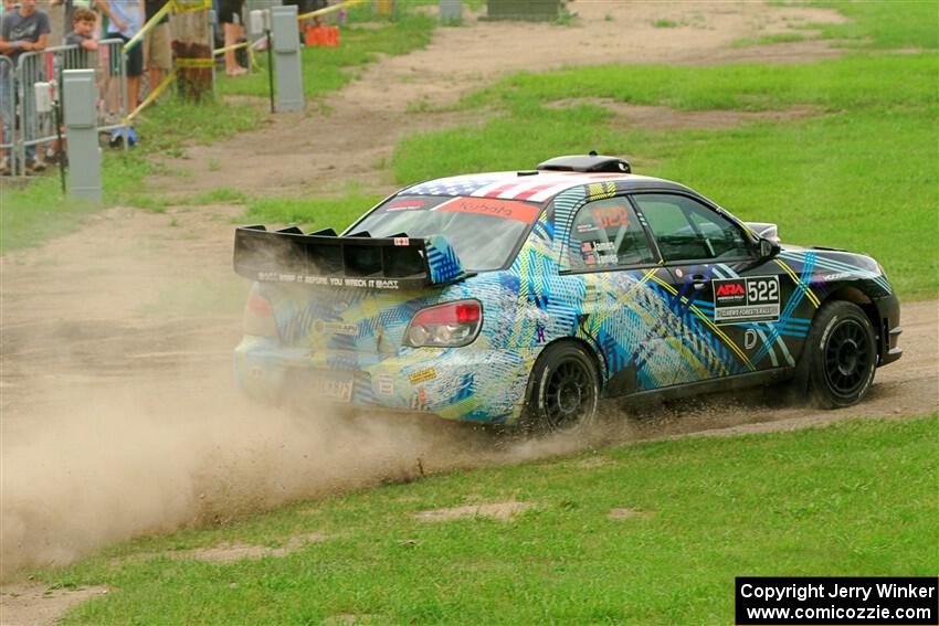 Matt James / Jackie James Subaru Impreza on SS1, Soo Pass I.