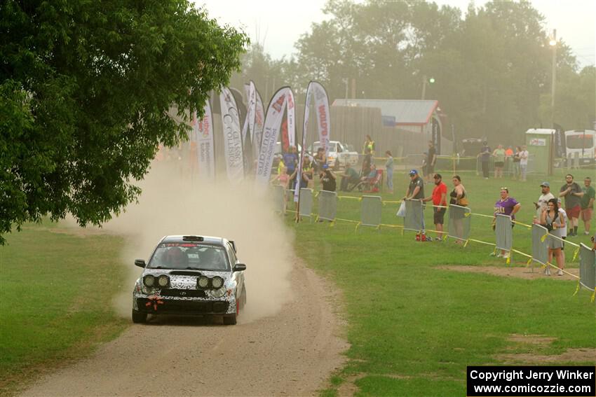 Peter Farrow / Jackson Sedivy Subaru WRX on SS1, Soo Pass I.