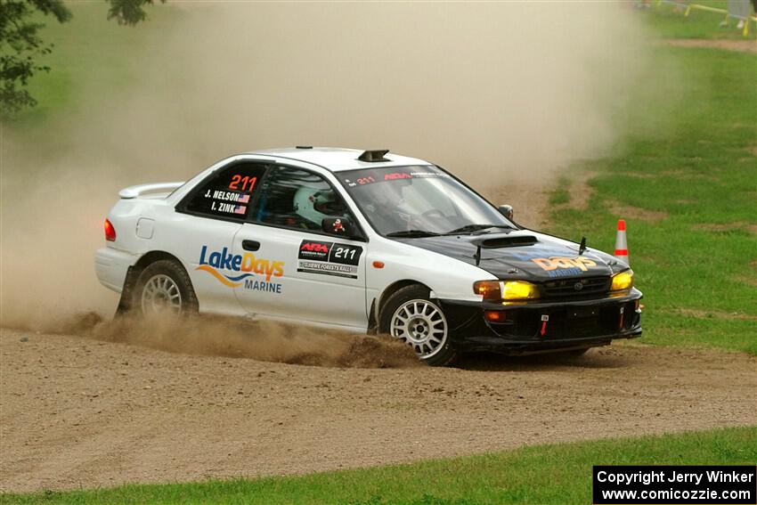 Jack Nelson / Isaac Zink Subaru Impreza on SS1, Soo Pass I.