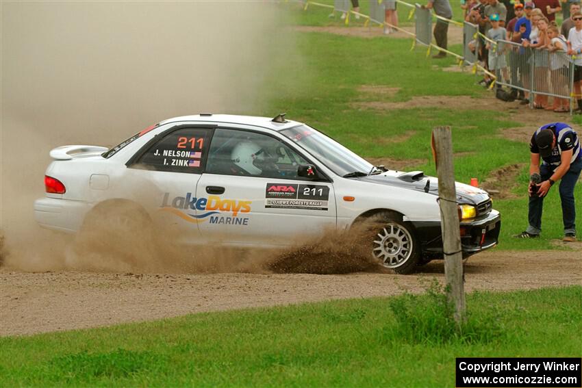 Jack Nelson / Isaac Zink Subaru Impreza on SS1, Soo Pass I.