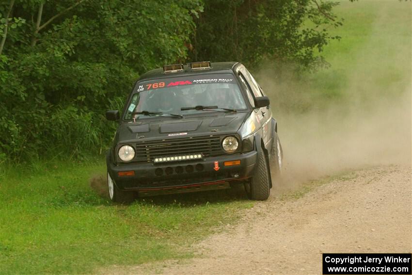 Andy Cowan / John Vinti VW Jetta VR6 on SS1, Soo Pass I.