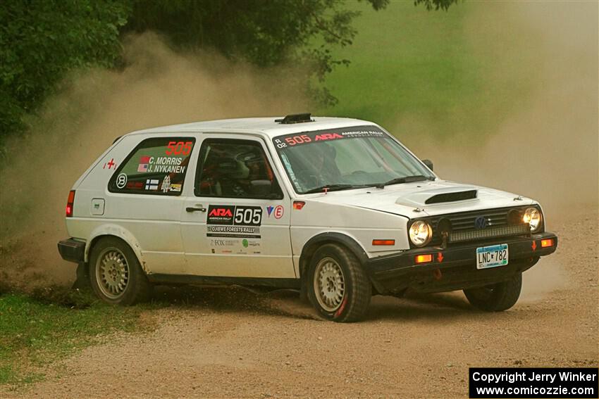 Josh Nykanen / Corey Morris VW GTI on SS1, Soo Pass I.