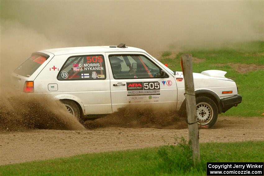 Josh Nykanen / Corey Morris VW GTI on SS1, Soo Pass I.