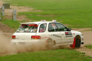 Aidan Hicks / John Hicks Subaru Impreza Wagon on SS1, Soo Pass I.