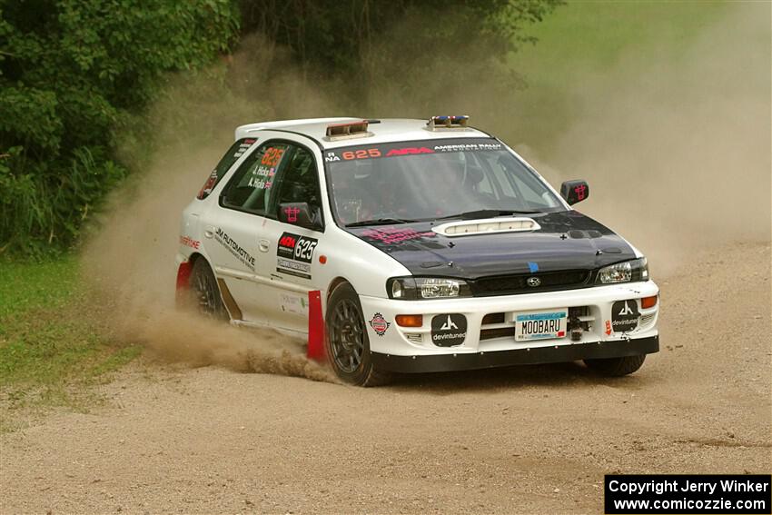 Aidan Hicks / John Hicks Subaru Impreza Wagon on SS1, Soo Pass I.