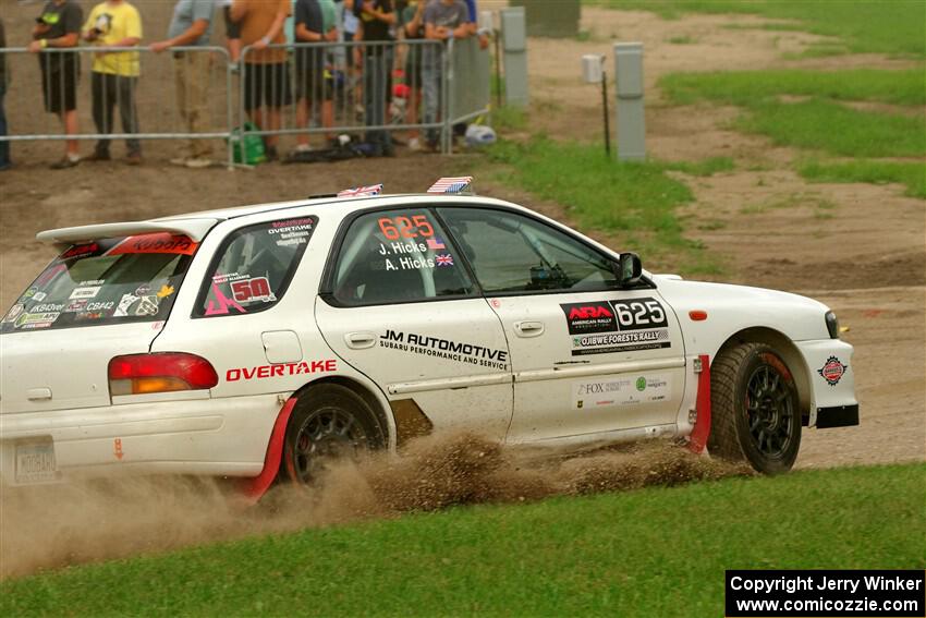 Aidan Hicks / John Hicks Subaru Impreza Wagon on SS1, Soo Pass I.