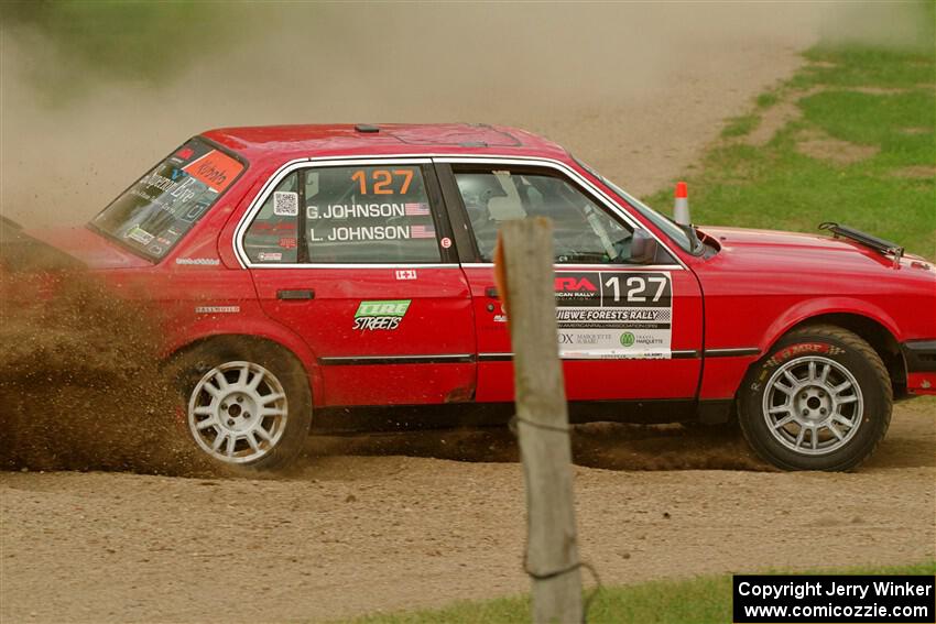 Levi Johnson / Griffin Johnson BMW 325e on SS1, Soo Pass I.