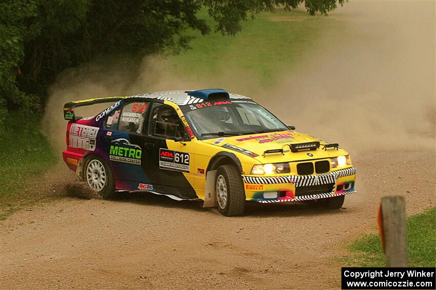 Matt Nykanen / Lars Anderson BMW 328i on SS1, Soo Pass I.