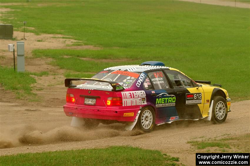 Matt Nykanen / Lars Anderson BMW 328i on SS1, Soo Pass I.
