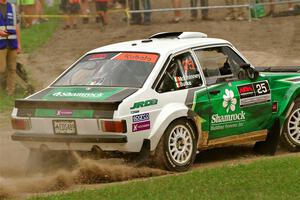 Seamus Burke / Gary McElhinney Ford Escort Mk II on SS1, Soo Pass I.