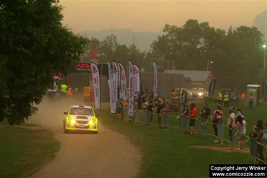 Vincent Trudel / Glen Ray Subaru WRX STi on SS1, Soo Pass I.