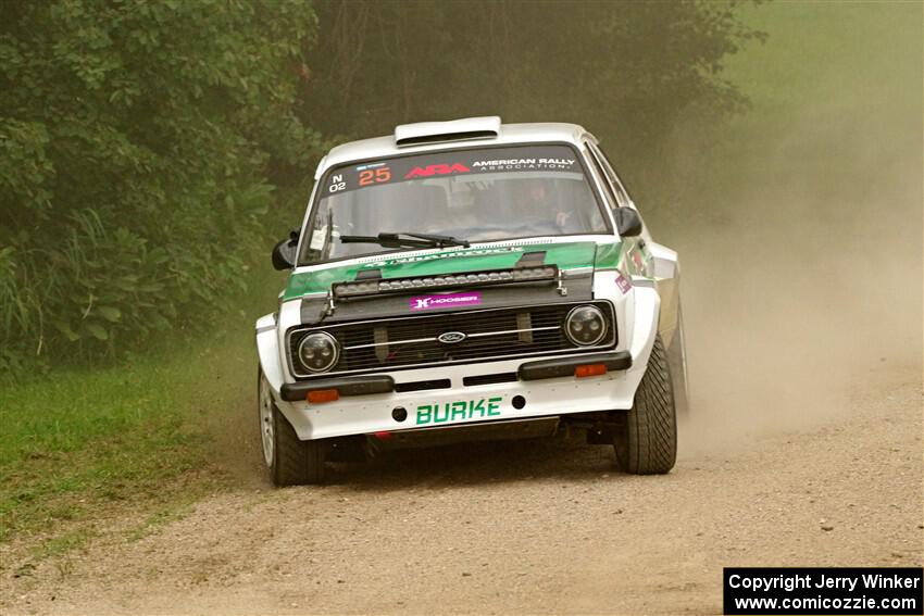 Seamus Burke / Gary McElhinney Ford Escort Mk II on SS1, Soo Pass I.
