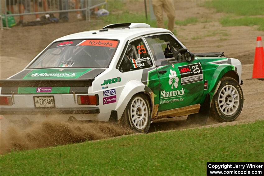 Seamus Burke / Gary McElhinney Ford Escort Mk II on SS1, Soo Pass I.