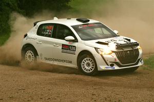 Sean Donnelly / Zach Pfeil Peugeot 208 Rally4 on SS1, Soo Pass I.