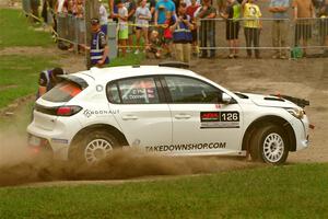 Sean Donnelly / Zach Pfeil Peugeot 208 Rally4 on SS1, Soo Pass I.