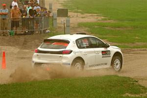 Sean Donnelly / Zach Pfeil Peugeot 208 Rally4 on SS1, Soo Pass I.