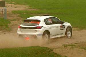 Sean Donnelly / Zach Pfeil Peugeot 208 Rally4 on SS1, Soo Pass I.