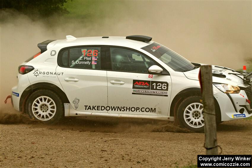 Sean Donnelly / Zach Pfeil Peugeot 208 Rally4 on SS1, Soo Pass I.