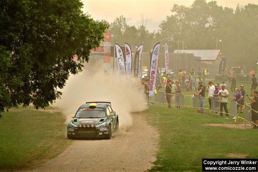 Alastair Scully / Stefan Trajkov Hyundai i20 R5 on SS1, Soo Pass I.