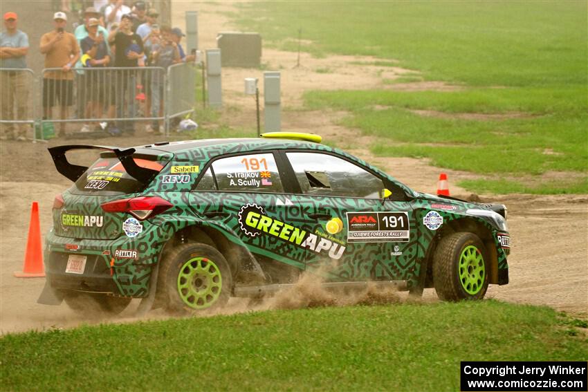 Alastair Scully / Stefan Trajkov Hyundai i20 R5 on SS1, Soo Pass I.