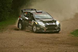 Javier Olivares / K.J. Miller Ford Fiesta Rally2 on SS1, Soo Pass I.