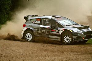 Javier Olivares / K.J. Miller Ford Fiesta Rally2 on SS1, Soo Pass I.