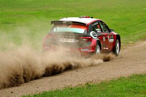 Conner Martell / Alex Gelsomino Skoda Fabia RS Rally2 on SS1, Soo Pass I.