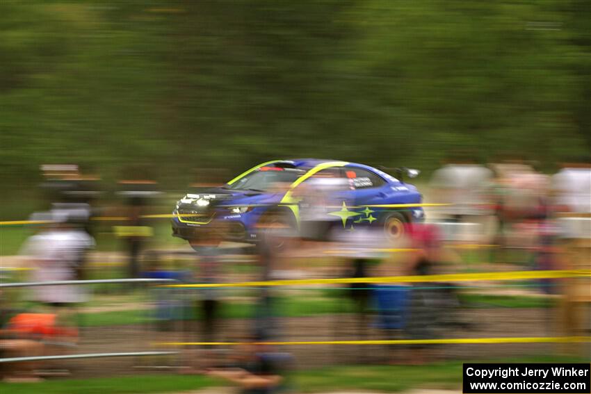Travis Pastrana / Rhianon Gelsomino Subaru WRX ARA25L on SS1, Soo Pass I.