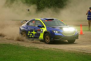 Travis Pastrana / Rhianon Gelsomino Subaru WRX ARA25L on SS1, Soo Pass I.