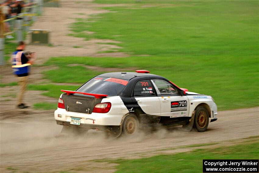 Jason Cook / Maggie Tu Subaru WRX on SS2, Soo Pass II.