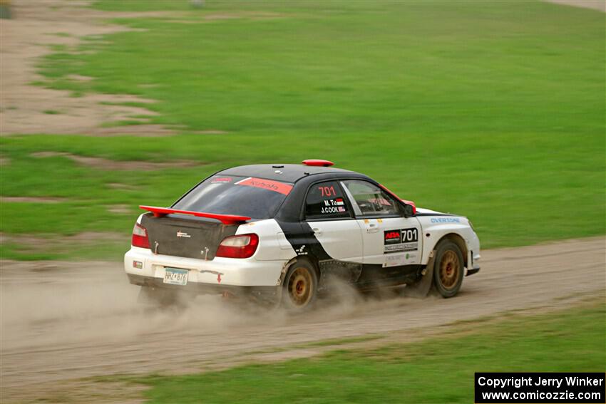 Jason Cook / Maggie Tu Subaru WRX on SS2, Soo Pass II.