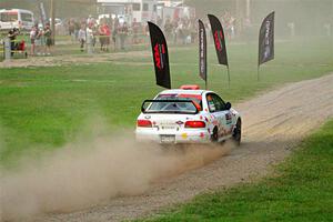 Richard Donovan / Greg Donovan Subaru Impreza on SS2, Soo Pass II.
