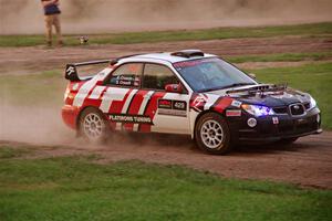 Scott Crouch / Elizabeth Crouch Subaru WRX on SS2, Soo Pass II.