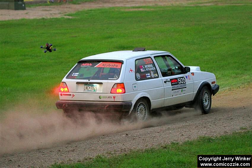 Josh Nykanen / Corey Morris VW GTI on SS2, Soo Pass II.