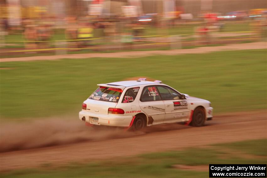 Aidan Hicks / John Hicks Subaru Impreza Wagon on SS2, Soo Pass II.