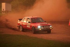 Levi Johnson / Griffin Johnson BMW 325e on SS2, Soo Pass II.