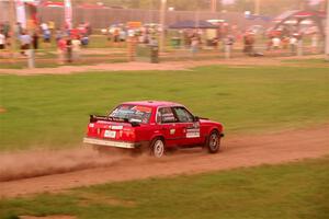 Levi Johnson / Griffin Johnson BMW 325e on SS2, Soo Pass II.