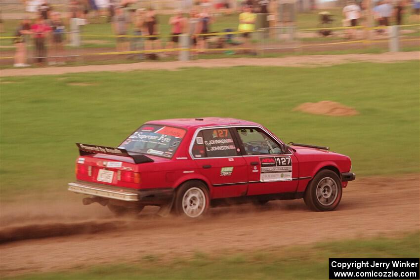 Levi Johnson / Griffin Johnson BMW 325e on SS2, Soo Pass II.