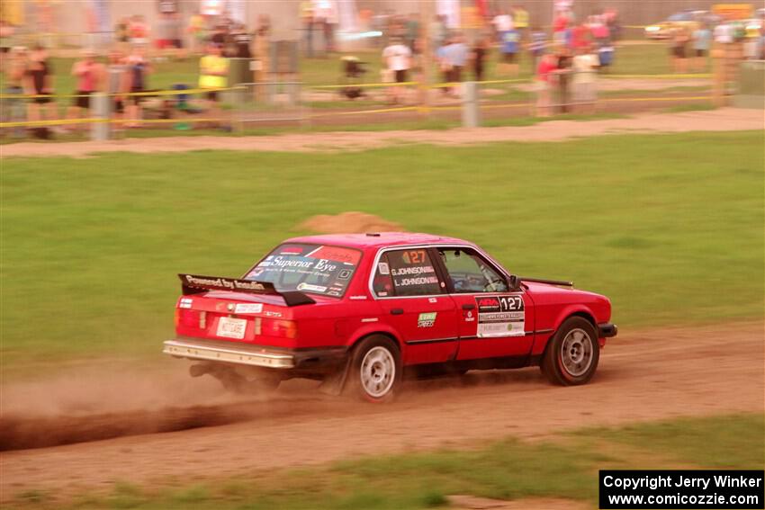 Levi Johnson / Griffin Johnson BMW 325e on SS2, Soo Pass II.